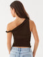Mariama Top Asymétrique Marron