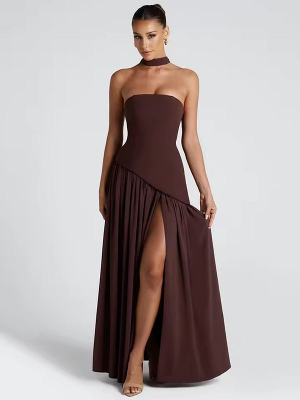 Julia Maxi Robe Marron