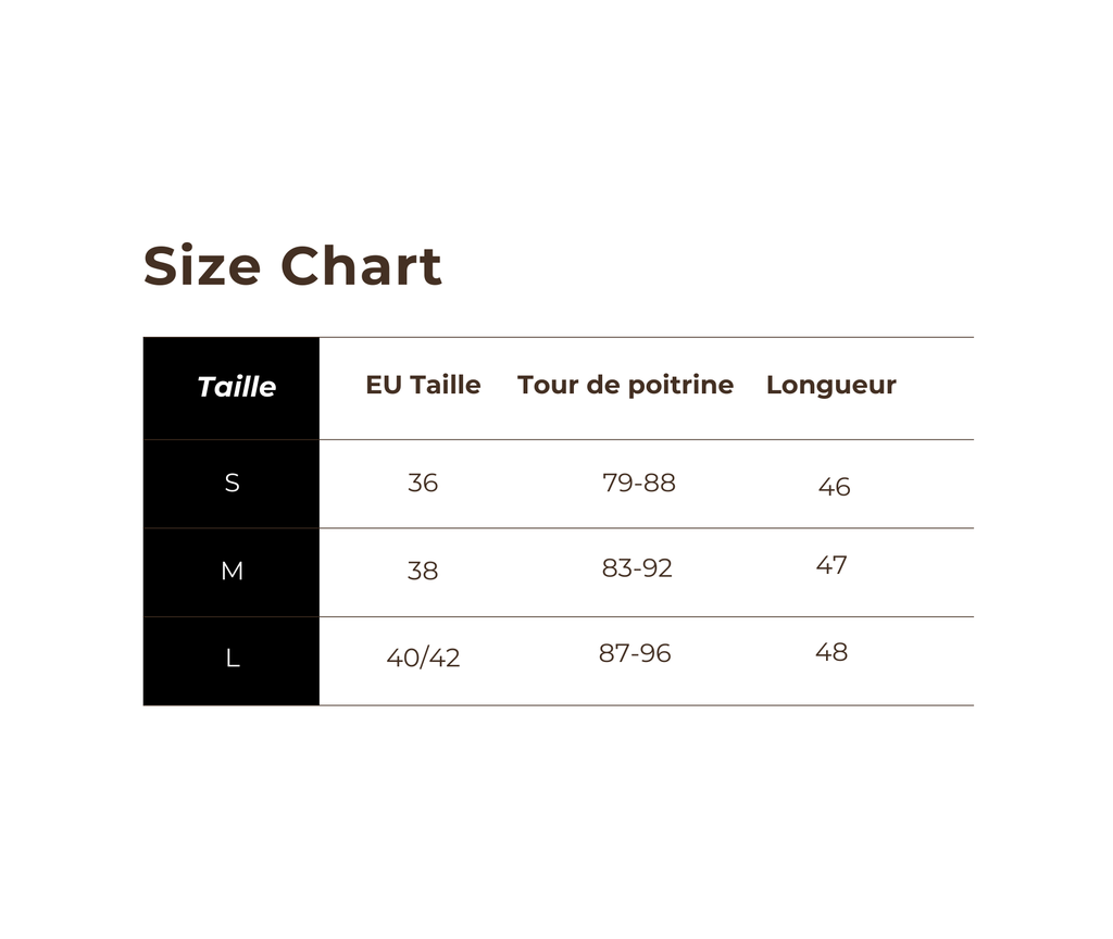 Guide des tailles